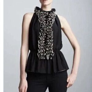 Robert Rodriguez for Target ruffled sleeveless chiffon halter top